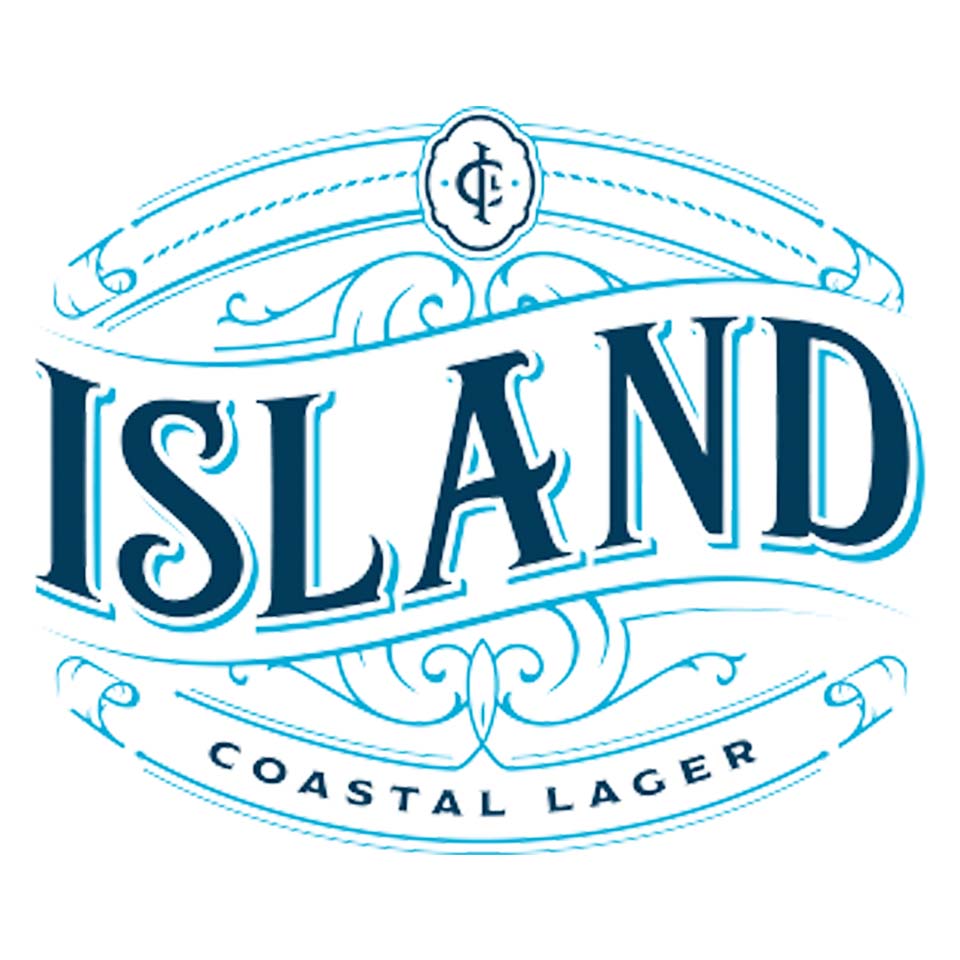 A blue and white logo.